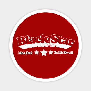 Black Star /////  Hip Hop Typography Design Magnet